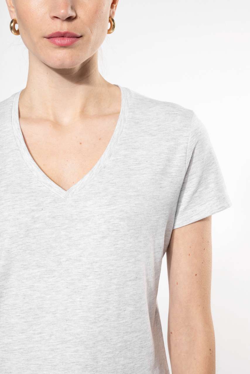 KA381 - LADIES' SHORT-SLEEVED V-NECK T-SHIRT