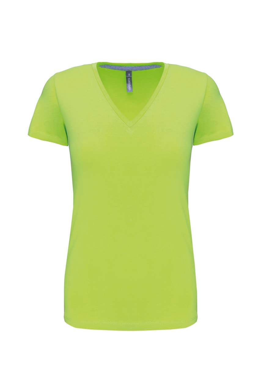 KA381 - LADIES' SHORT-SLEEVED V-NECK T-SHIRT