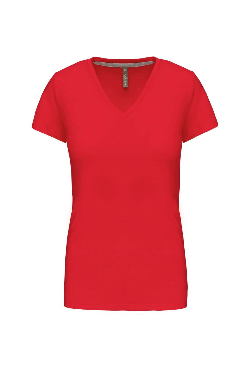 KA381 - LADIES' SHORT-SLEEVED V-NECK T-SHIRT