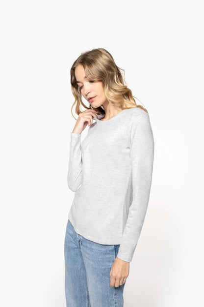 KA383 - LADIES' LONG-SLEEVED CREW NECK T-SHIRT