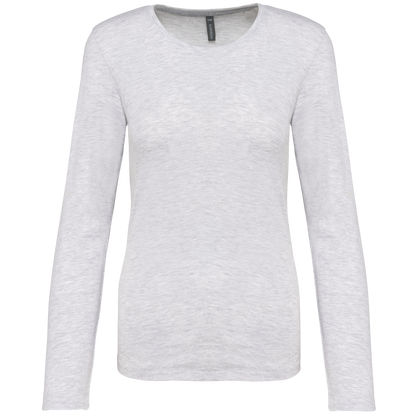 KA383 - LADIES' LONG-SLEEVED CREW NECK T-SHIRT