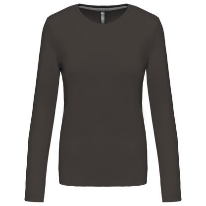 KA383 - LADIES' LONG-SLEEVED CREW NECK T-SHIRT