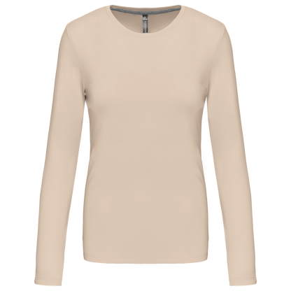 KA383 - LADIES' LONG-SLEEVED CREW NECK T-SHIRT