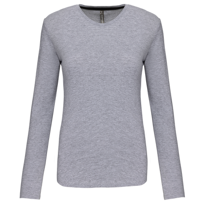 KA383 - LADIES' LONG-SLEEVED CREW NECK T-SHIRT
