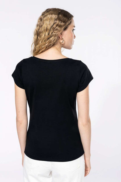 KA384 - LADIES’ BOAT NECK SHORT-SLEEVED T-SHIRT