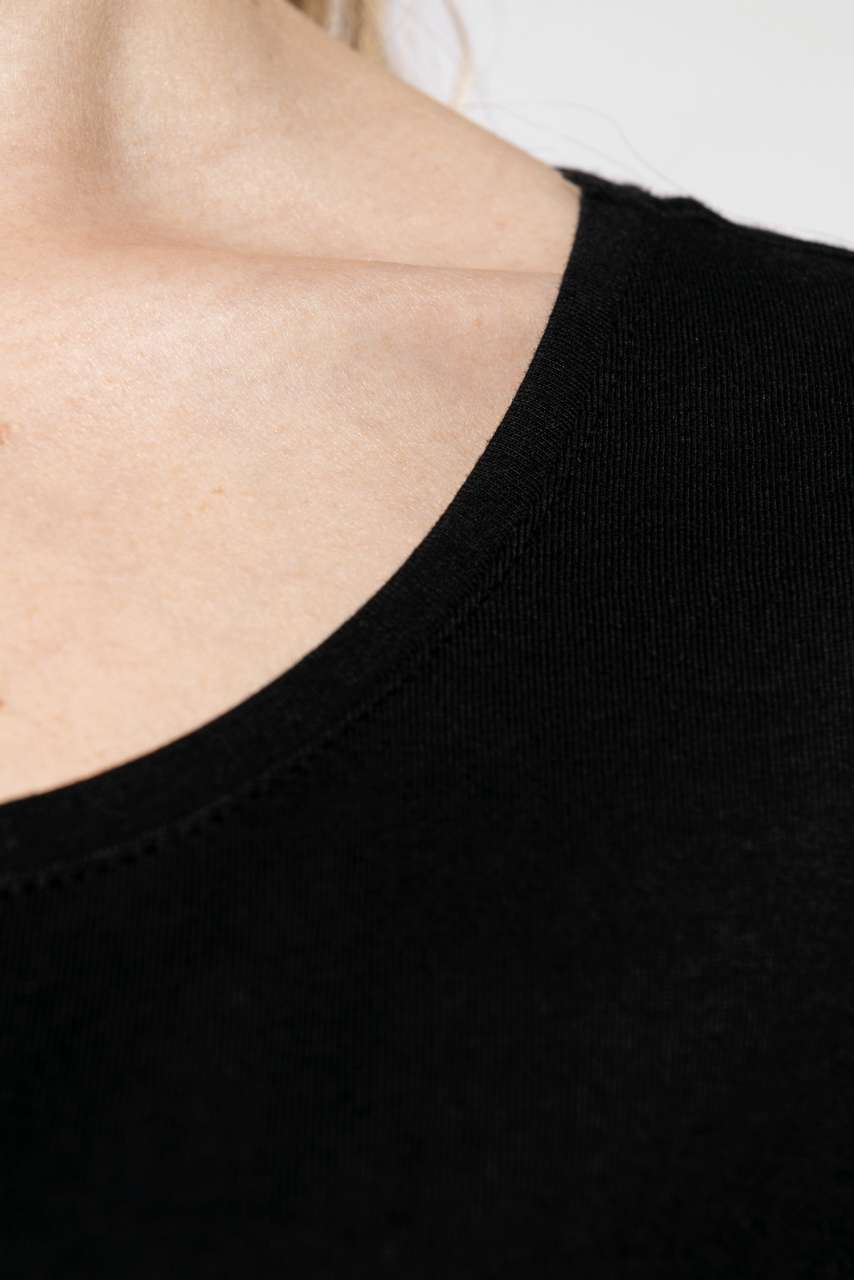 KA384 - LADIES’ BOAT NECK SHORT-SLEEVED T-SHIRT