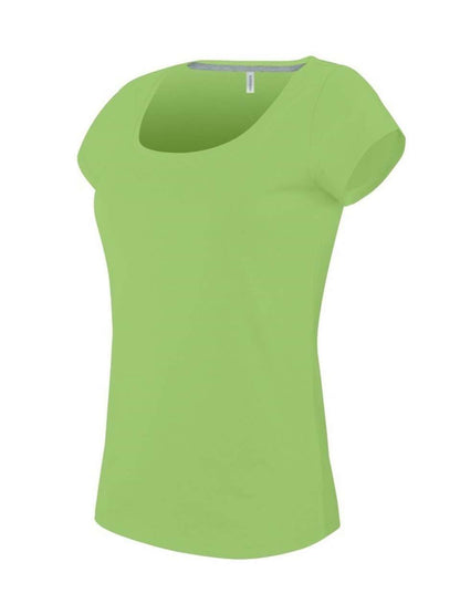 KA384 - LADIES’ BOAT NECK SHORT-SLEEVED T-SHIRT