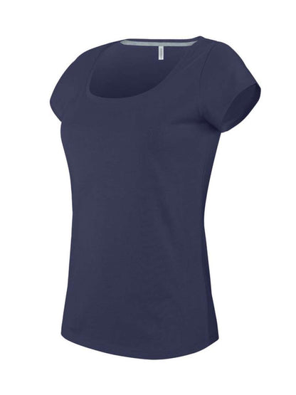 KA384 - LADIES’ BOAT NECK SHORT-SLEEVED T-SHIRT