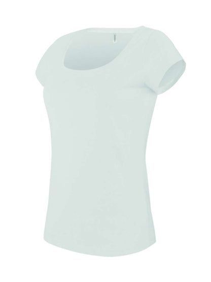 KA384 - LADIES’ BOAT NECK SHORT-SLEEVED T-SHIRT