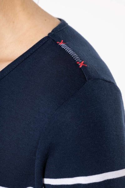 KA386 - LADIES’ LONG-SLEEVED BRETON STRIPE TOP