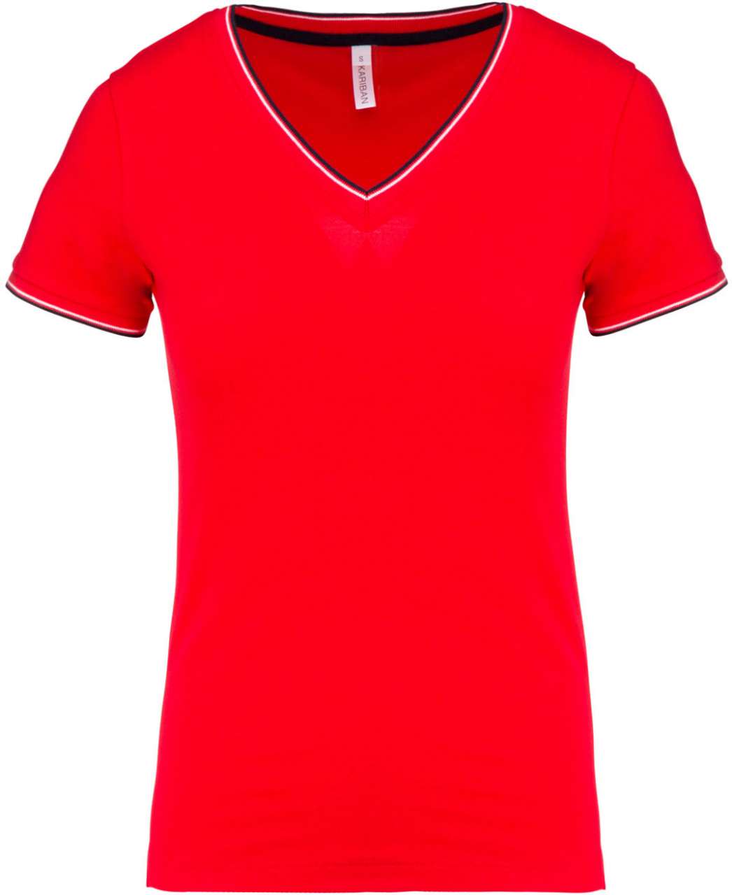 KA394 - LADIES' PIQUÉ KNIT V-NECK T-SHIRT