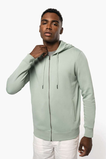 KA4008 - UNISEX ECO-FRIENDLY FRENCH TERRY ZIPPED HOODED SWEATSHIRT