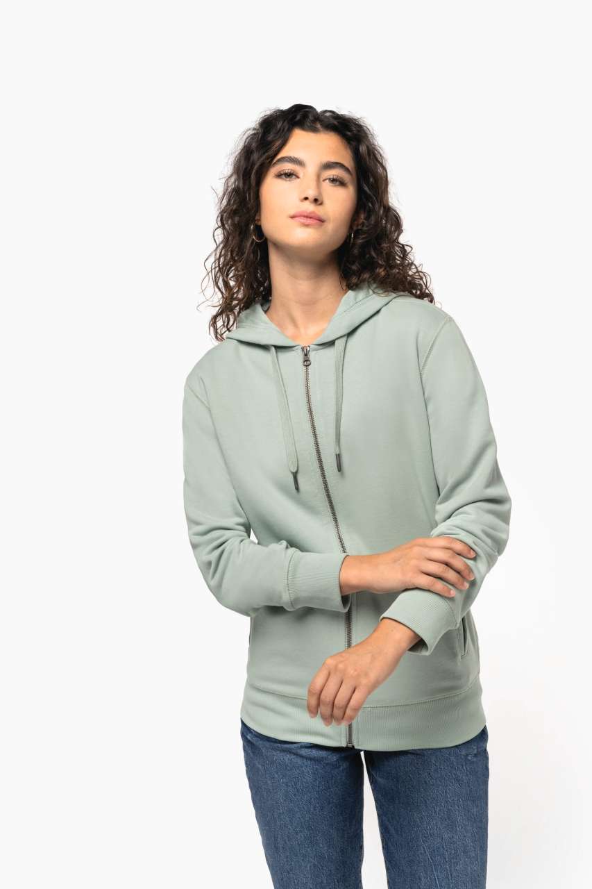 KA4008 - UNISEX ECO-FRIENDLY FRENCH TERRY ZIPPED HOODED SWEATSHIRT