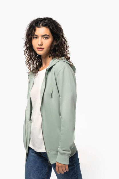 KA4008 - UNISEX ECO-FRIENDLY FRENCH TERRY ZIPPED HOODED SWEATSHIRT