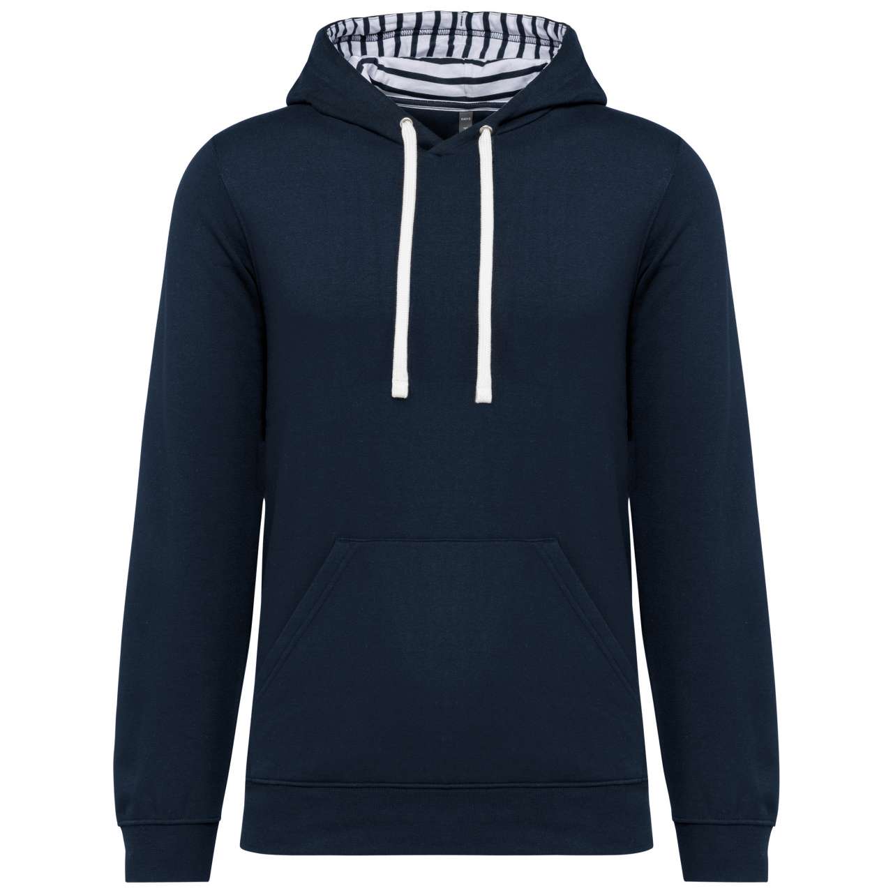 KA4013 - UNISEX CONTRAST PATTERNED HOODED SWEATSHIRT