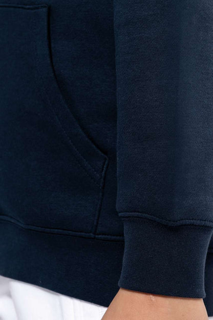 KA4014 - UNISEX KIDS CONTRAST PATTERNED HOODED SWEATSHIRT