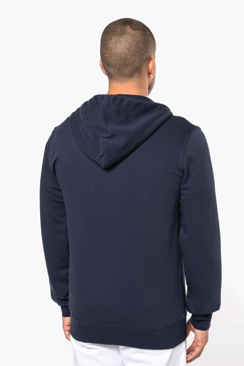 KA4030 - MEN'S ECO-FRIENDLY HOODED SWEATSHIRT WITH ZIP FASTENING