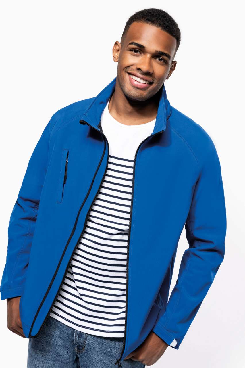 KA413 - MEN'S DETACHABLE HOODED SOFTSHELL JACKET