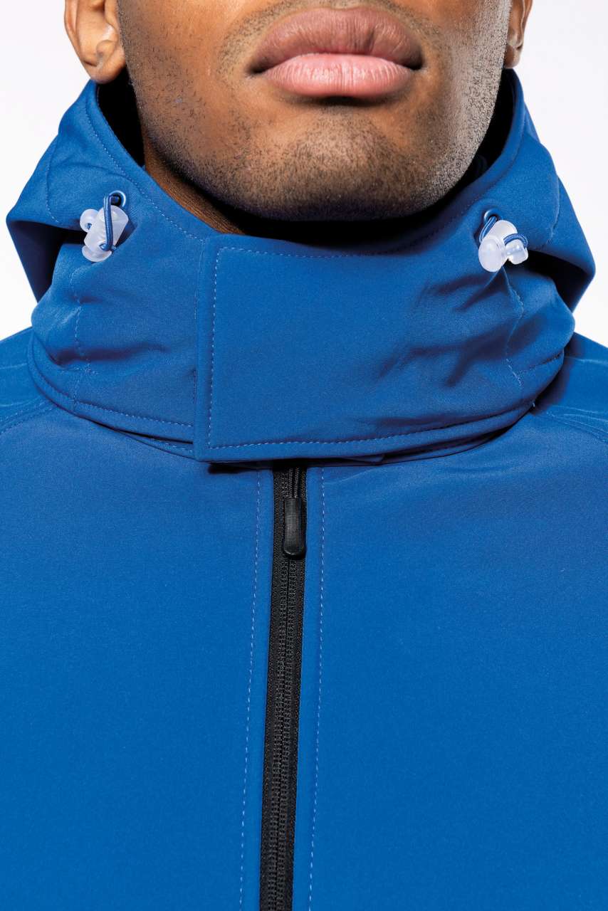 KA413 - MEN'S DETACHABLE HOODED SOFTSHELL JACKET