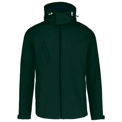 KA413 - MEN'S DETACHABLE HOODED SOFTSHELL JACKET