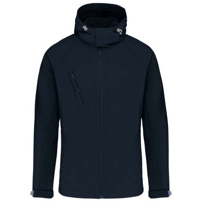 KA413 - MEN'S DETACHABLE HOODED SOFTSHELL JACKET