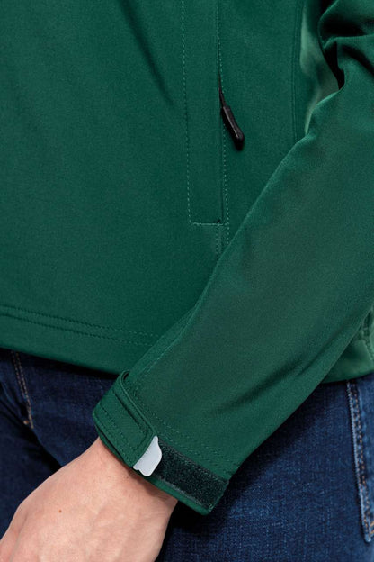 KA414 - LADIES' DETACHABLE HOODED SOFTSHELL JACKET