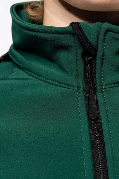 KA414 - LADIES' DETACHABLE HOODED SOFTSHELL JACKET