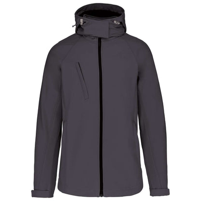 KA414 - LADIES' DETACHABLE HOODED SOFTSHELL JACKET