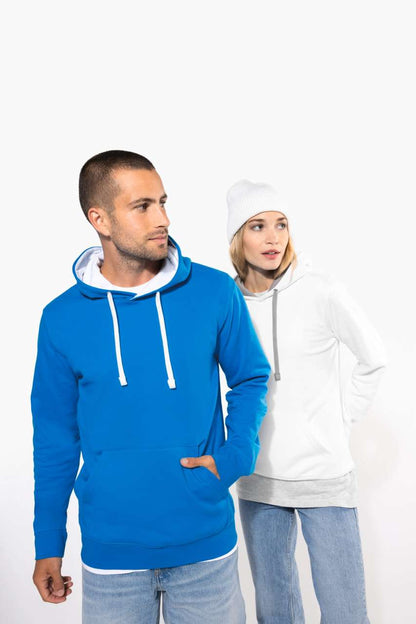 KA446 - MEN'S CONTRAST HOODED SWEATSHIRT – Mărimi 2XL, 3XL, 4XL, XS, S