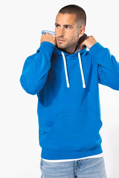 KA446 - MEN'S CONTRAST HOODED SWEATSHIRT – Mărimi 2XL, 3XL, 4XL, XS, S