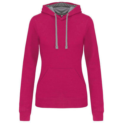 KA465 - LADIES’ CONTRAST HOODED SWEATSHIRT – Mărimi 2XL, XS, S, M, L