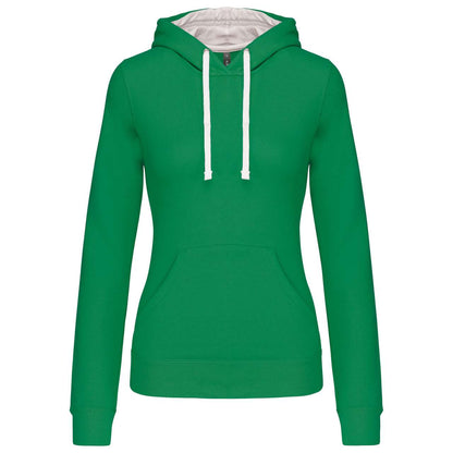 KA465 - LADIES’ CONTRAST HOODED SWEATSHIRT – Mărimi 2XL, XS, S, M, L