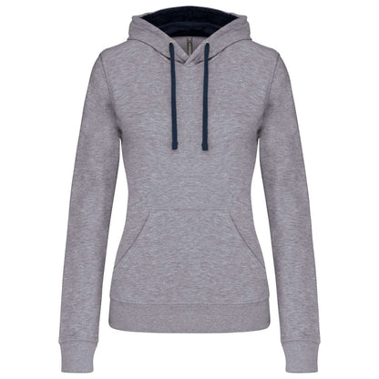 KA465 - LADIES’ CONTRAST HOODED SWEATSHIRT – Mărimi 2XL, XS, S, M, L