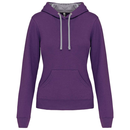 KA465 - LADIES’ CONTRAST HOODED SWEATSHIRT – Mărimi XL