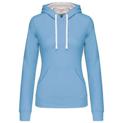 KA465 - LADIES’ CONTRAST HOODED SWEATSHIRT – Mărimi 2XL, XS, S, M, L