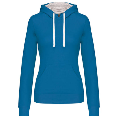 KA465 - LADIES’ CONTRAST HOODED SWEATSHIRT – Mărimi XL