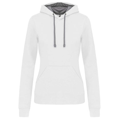 KA465 - LADIES’ CONTRAST HOODED SWEATSHIRT – Mărimi 2XL, XS, S, M, L