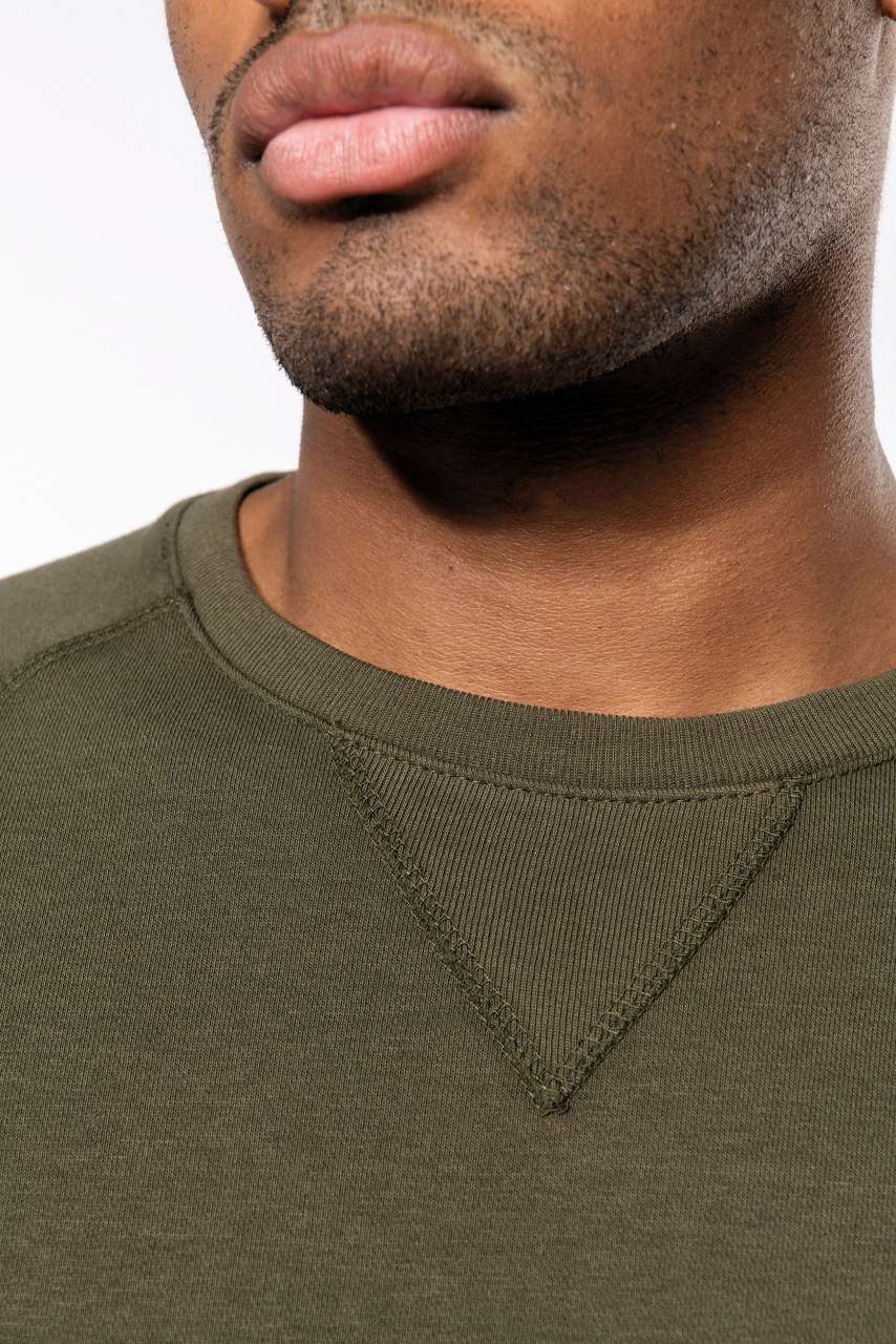 KA480 - MEN'S ORGANIC COTTON CREW NECK RAGLAN SLEEVE SWEATSHIRT