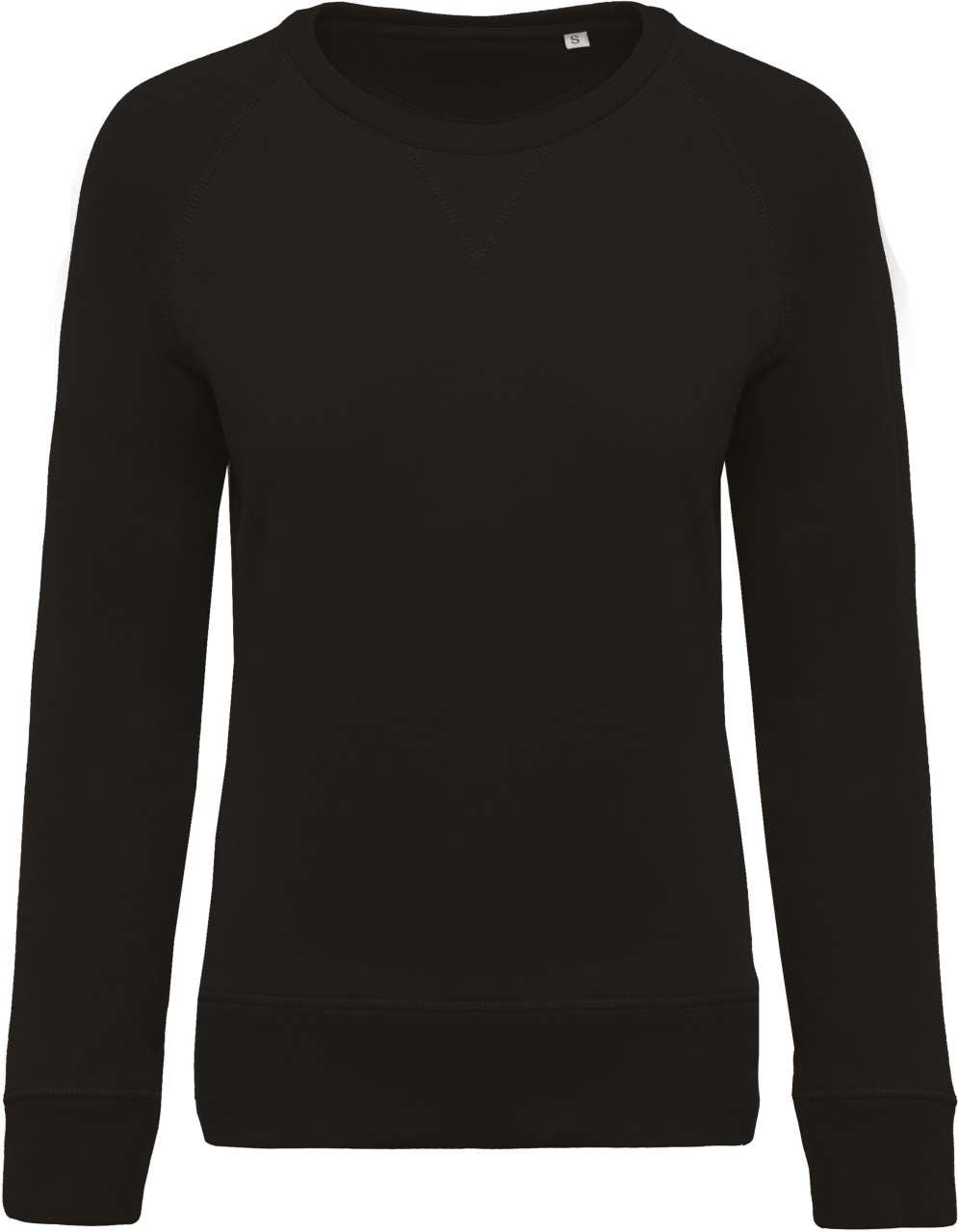 KA481 - LADIES’ ORGANIC COTTON CREW NECK RAGLAN SLEEVE SWEATSHIRT