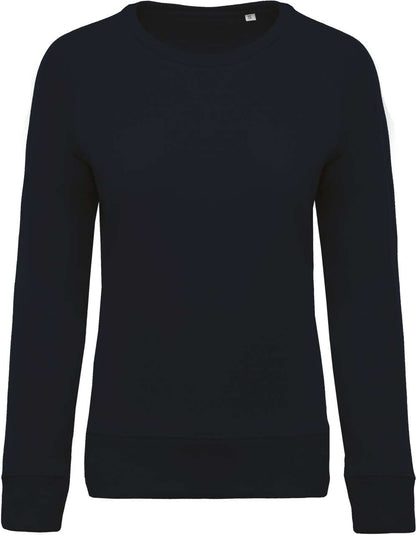 KA481 - LADIES’ ORGANIC COTTON CREW NECK RAGLAN SLEEVE SWEATSHIRT