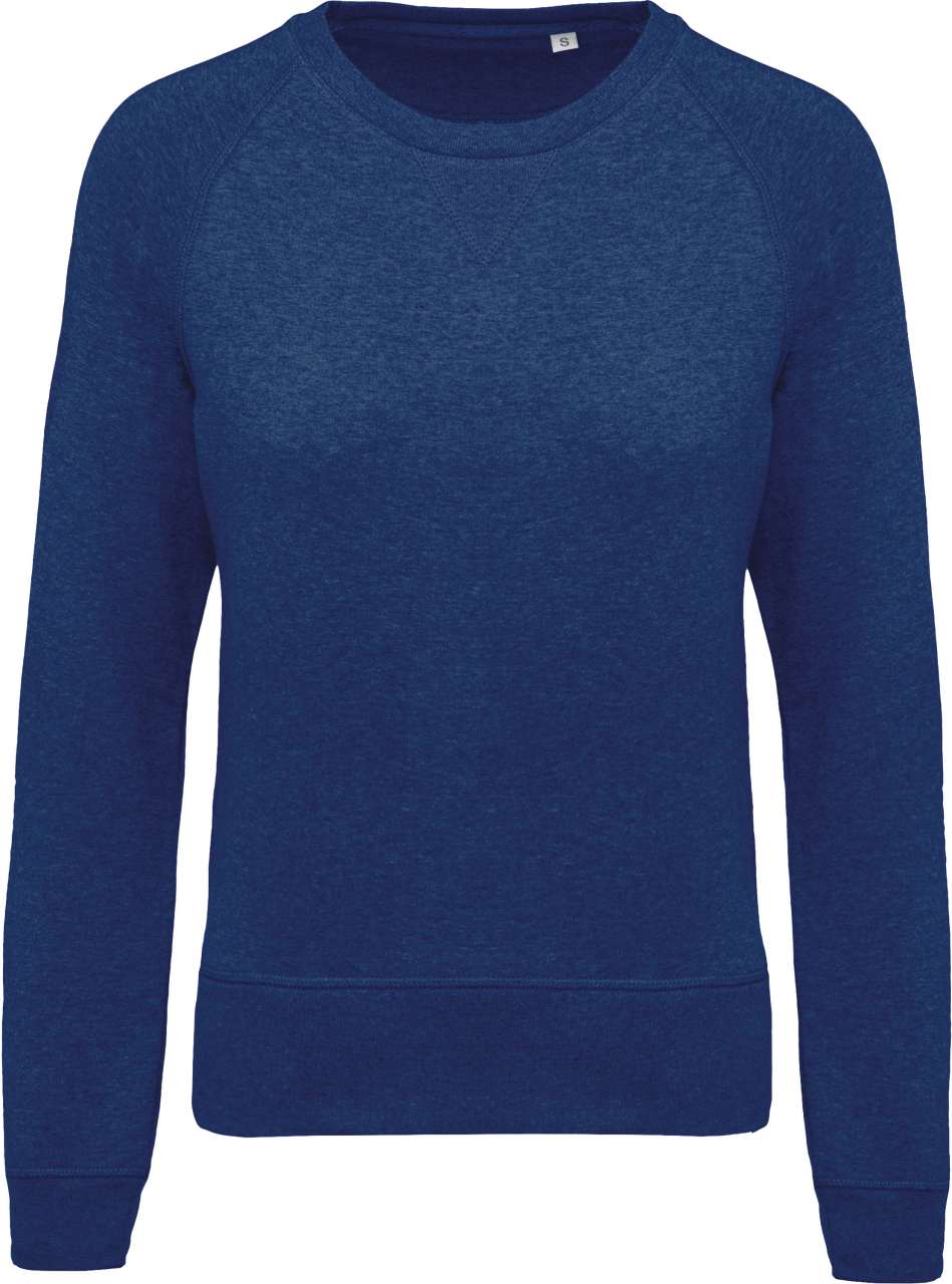 KA481 - LADIES’ ORGANIC COTTON CREW NECK RAGLAN SLEEVE SWEATSHIRT