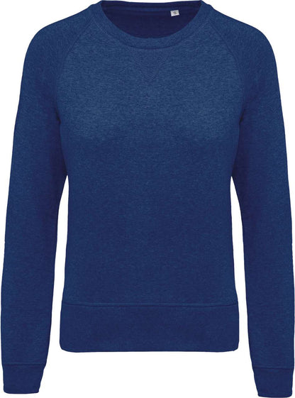 KA481 - LADIES’ ORGANIC COTTON CREW NECK RAGLAN SLEEVE SWEATSHIRT