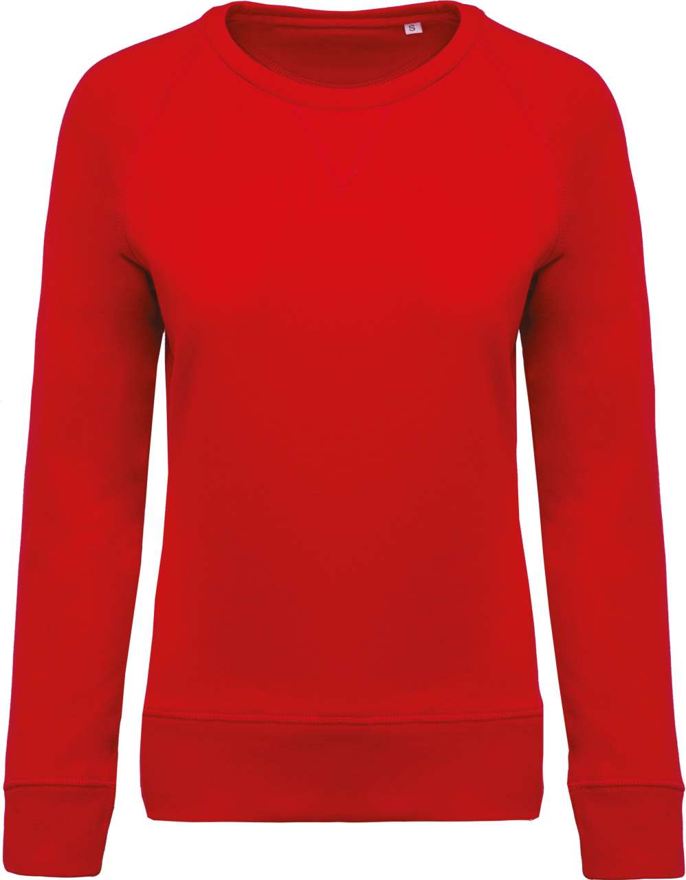 KA481 - LADIES’ ORGANIC COTTON CREW NECK RAGLAN SLEEVE SWEATSHIRT