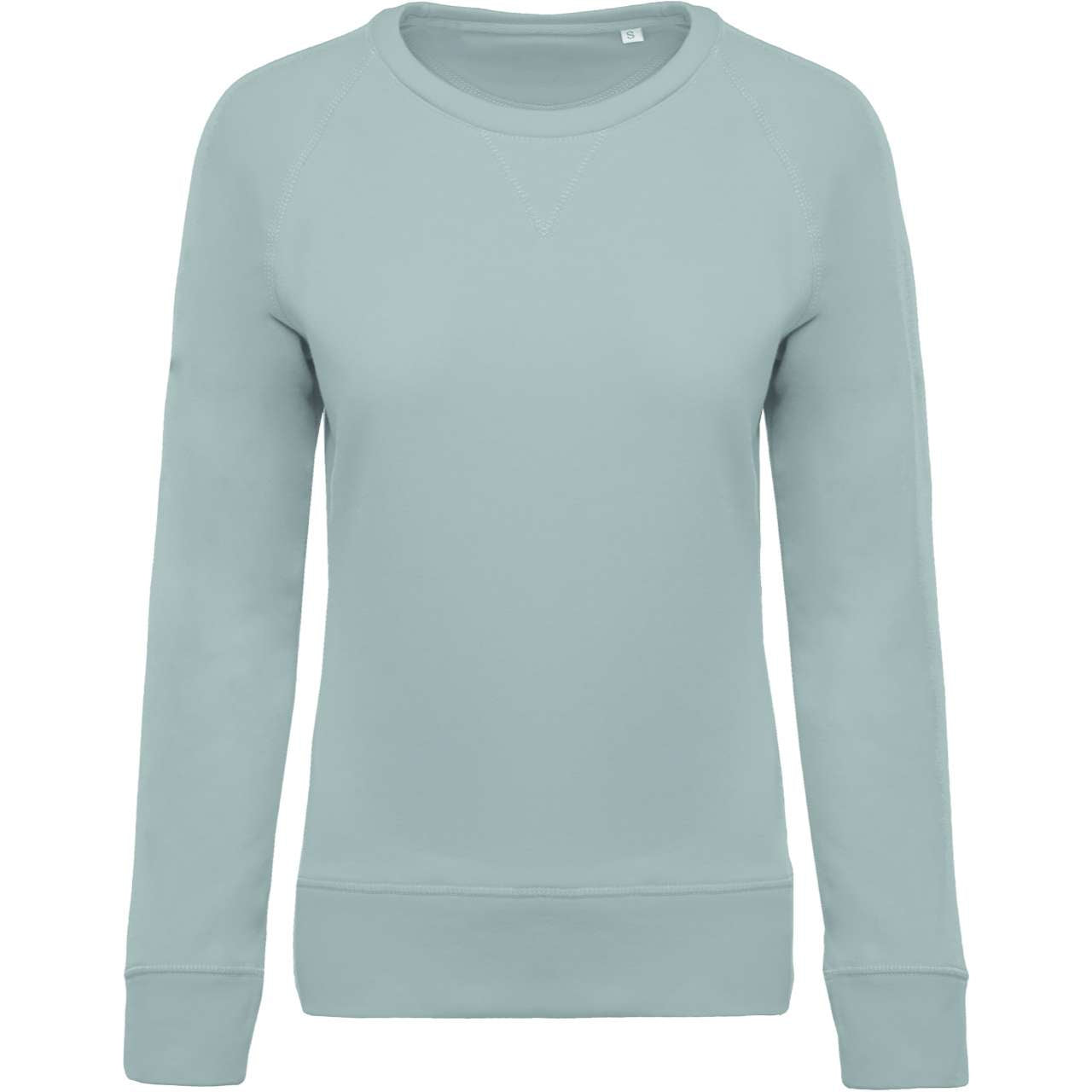 KA481 - LADIES’ ORGANIC COTTON CREW NECK RAGLAN SLEEVE SWEATSHIRT