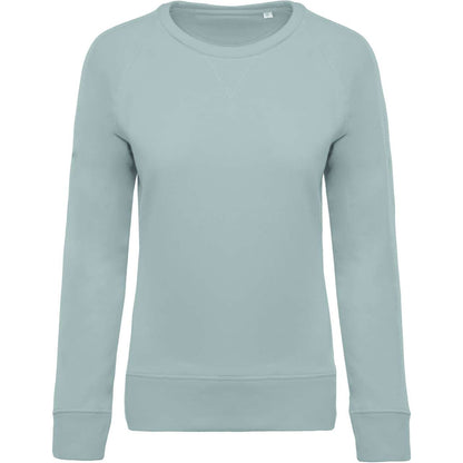 KA481 - LADIES’ ORGANIC COTTON CREW NECK RAGLAN SLEEVE SWEATSHIRT