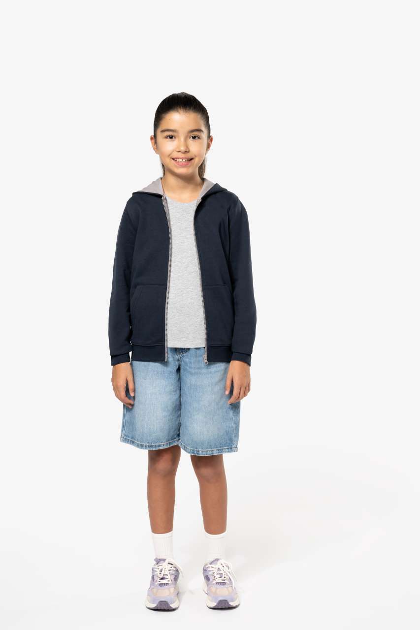 KA486 - KIDS' FULL ZIP HOODED SWEATSHIRT