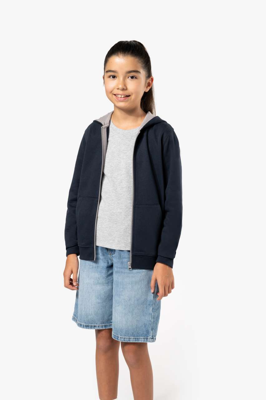 KA486 - KIDS' FULL ZIP HOODED SWEATSHIRT