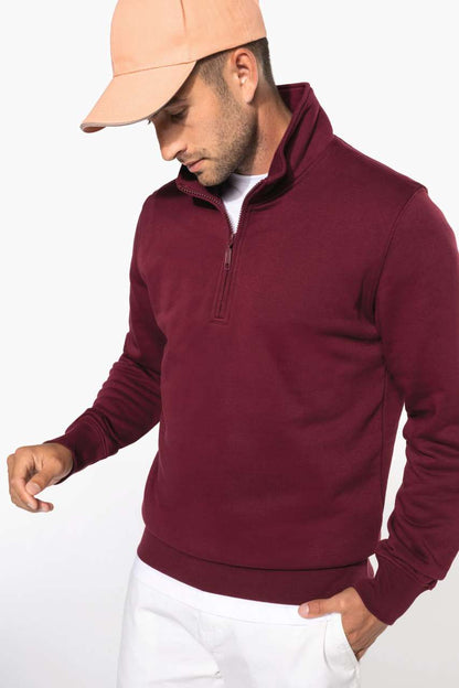 KA487 - ZIPPED NECK SWEATSHIRT