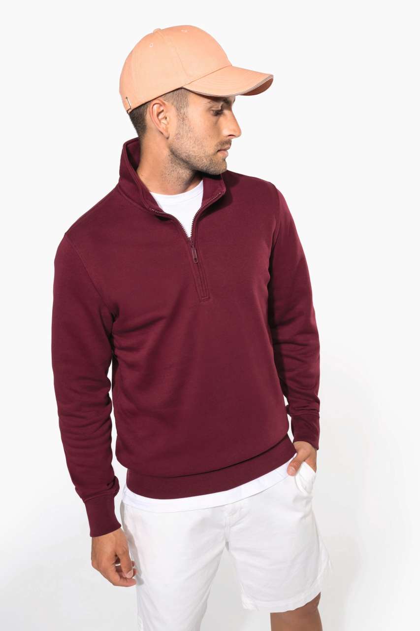 KA487 - ZIPPED NECK SWEATSHIRT