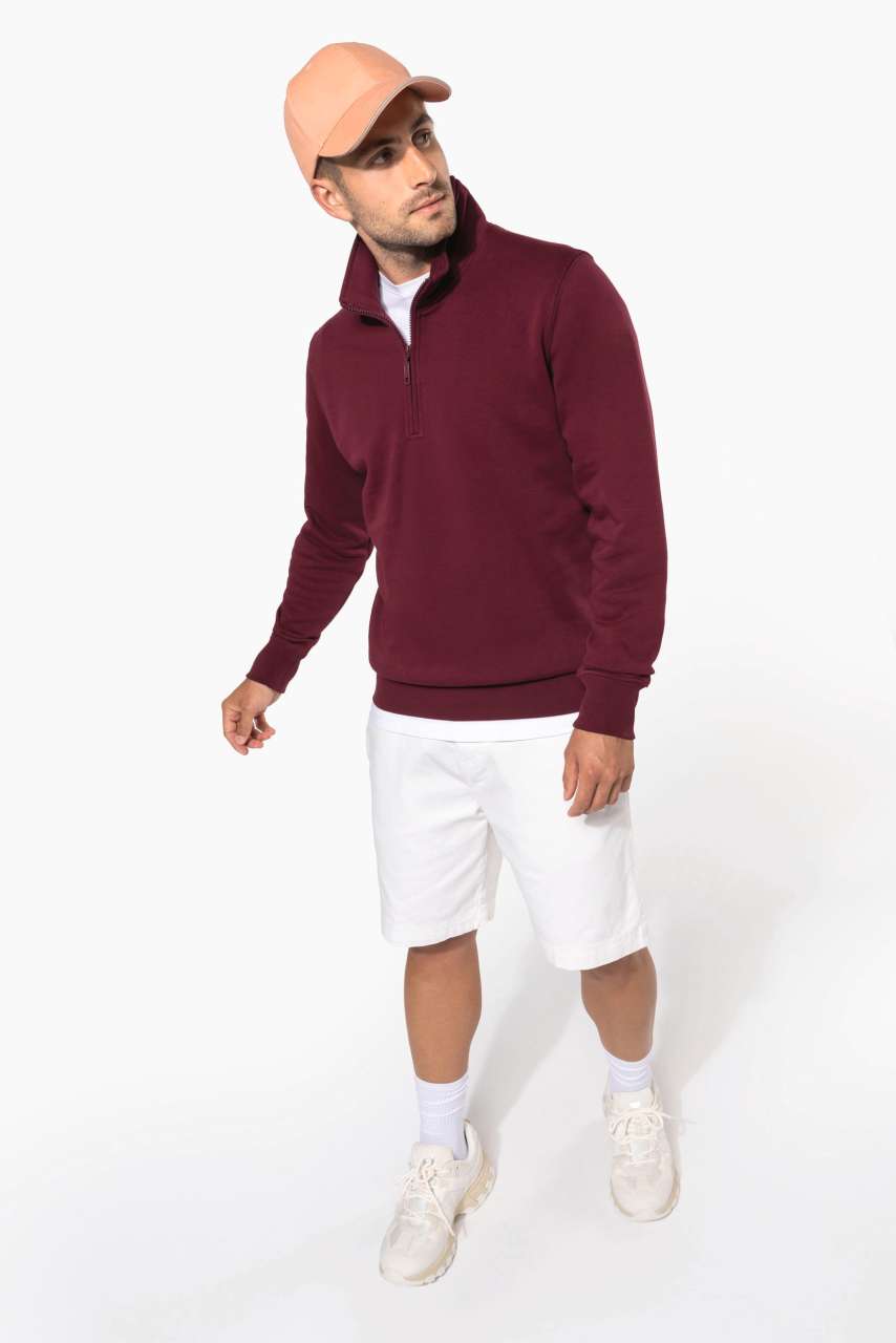 KA487 - ZIPPED NECK SWEATSHIRT